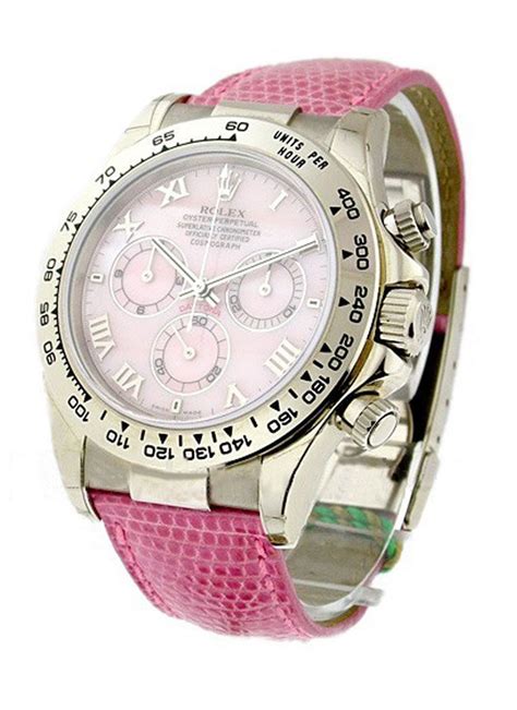 rolex daytona used pink strap|rolex daytona strap replacement.